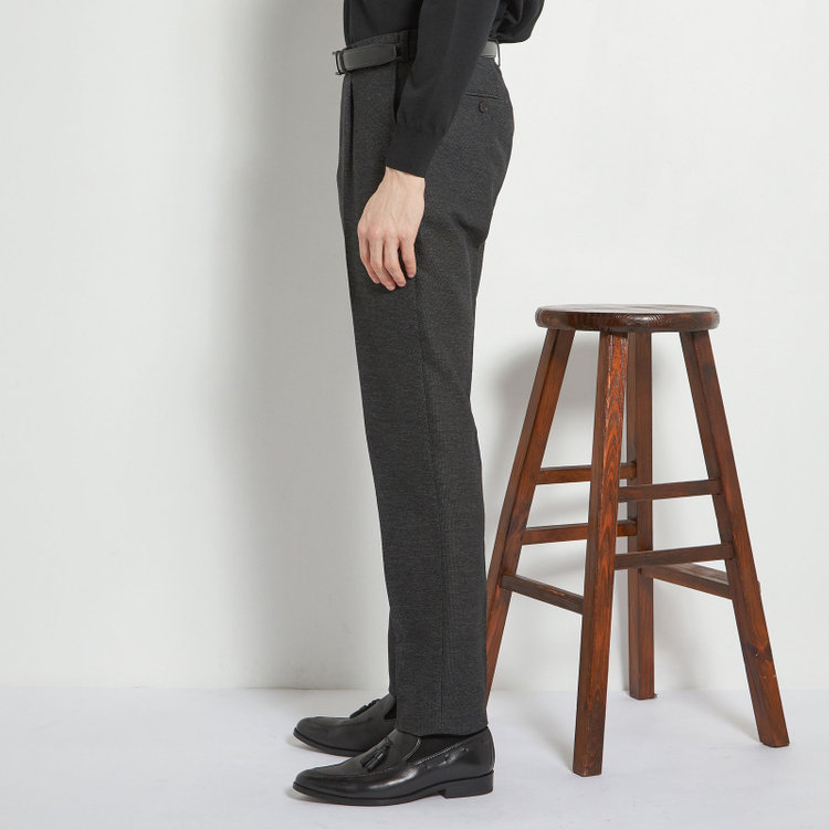 シルバーライン 【5DAYS CLOSET】【RBC】【春夏】1タックテーパードパンツ/グレー×レノクロス/ウエストムーブ仕様/4S SUSTAINABILITY&ECOLOGY FABRIC/※裾上げ必要 グレー濃色