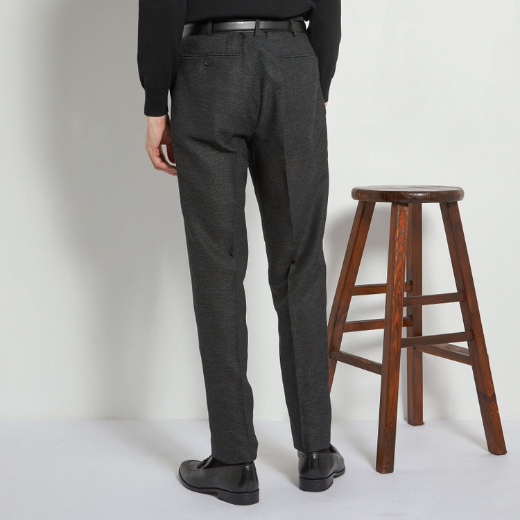 シルバーライン 【5DAYS CLOSET】【RBC】【春夏】1タックテーパードパンツ/グレー×レノクロス/ウエストムーブ仕様/4S SUSTAINABILITY&ECOLOGY FABRIC/※裾上げ必要 グレー濃色