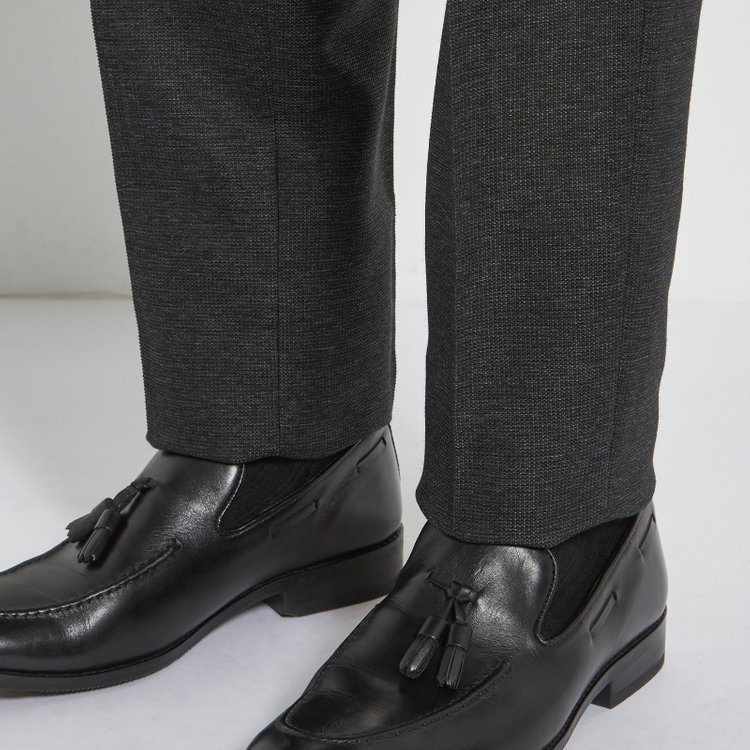 シルバーライン 【5DAYS CLOSET】【RBC】【春夏】1タックテーパードパンツ/グレー×レノクロス/ウエストムーブ仕様/4S SUSTAINABILITY&ECOLOGY FABRIC/※裾上げ必要 グレー濃色