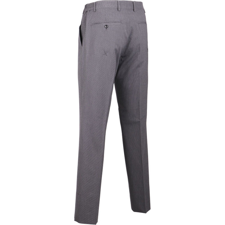 スーツセレクト 【発送在庫あり】【SLIM TAPERED_2】【春夏】2釦シングルスリーピーススーツ 0タック/グレー×ハウンドトゥース/4S SUSTAINABILITY&ECOLOGY FABRIC/※パンツ裾上げ済仕様 グレー系(灰)
