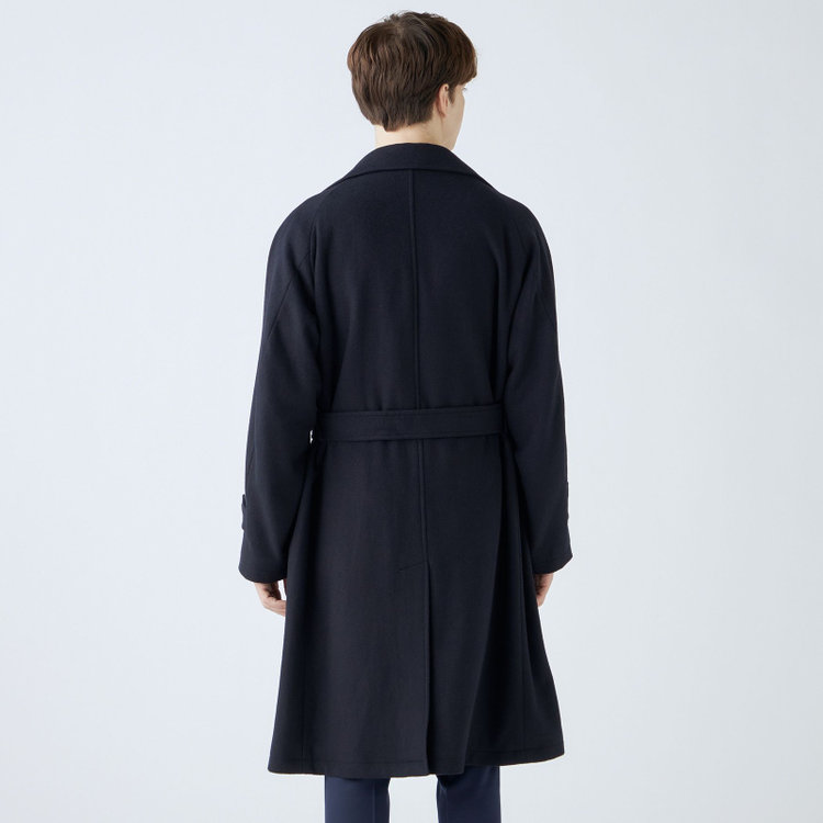 ブラックライン 【発送在庫あり】【SL】ウールブレンドタイロッケンコート/ネイビー ネイビー系(紺)