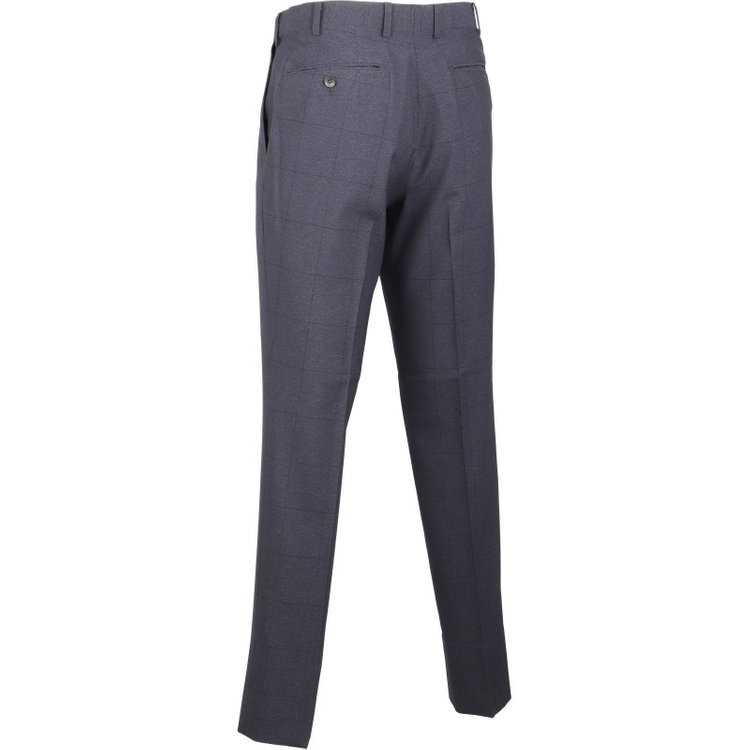 スーツセレクト 【発送在庫あり】【CLASSICO TAPERED】【春夏】2釦シングルスリーピーススーツ 1タック/ネイビー×ウィンドペン/ウエストムーブ/4S SUSTAINABILITY&ECOLOGY FABRIC/※パンツ裾上げ済仕様 ネイビー系(紺)