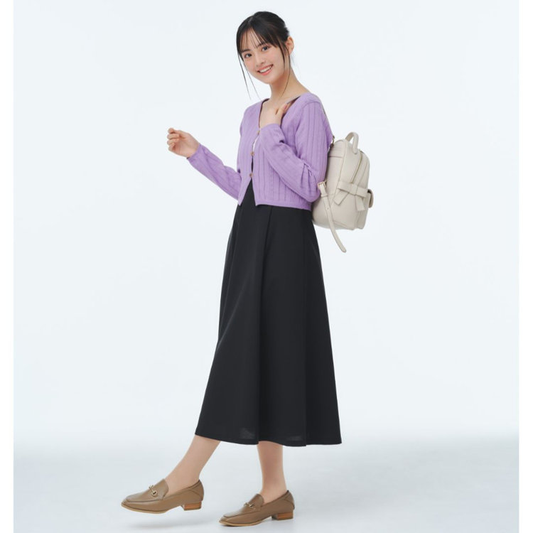 サマンサ 【SUIT SELECT × Samantha Thavasa】ジャンパースカート 黒