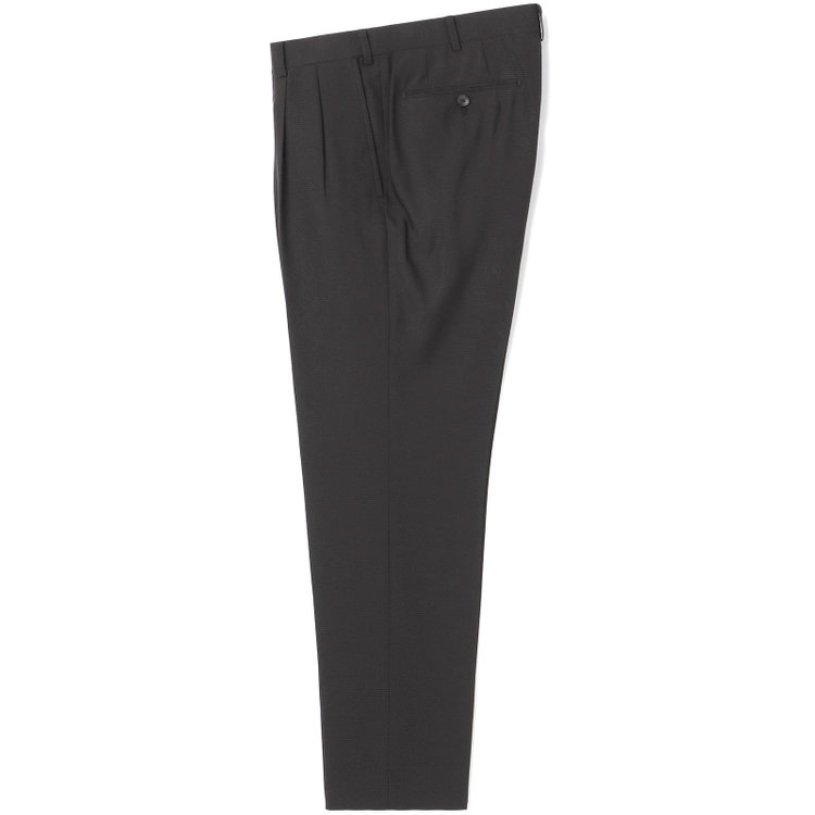 シルバーライン 【RBC】【春夏】2釦シングルスーツ 1タック/ブラック×チェック/ウエストムーブ/4S AIR SUSTAINABILITY&ECOLOGY FABRIC/※パンツ裾上げ済仕様 黒
