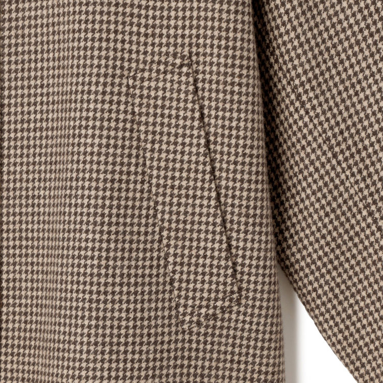シルバーライン 【SL】ウールブレンドデュアリティショートコート/ブラウン/140S BLENDED EXTRA FINE MERINO WOOL 茶中間