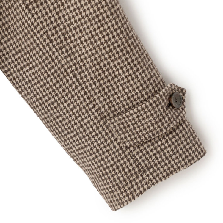 シルバーライン 【SL】ウールブレンドデュアリティショートコート/ブラウン/140S BLENDED EXTRA FINE MERINO WOOL 茶中間