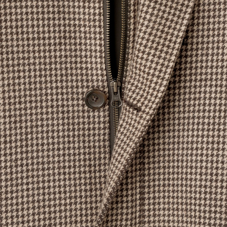 シルバーライン 【SL】ウールブレンドデュアリティショートコート/ブラウン/140S BLENDED EXTRA FINE MERINO WOOL 茶中間