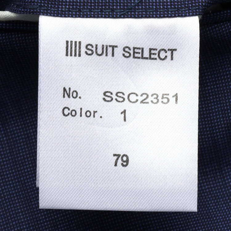 SUIT SELECT　アウトレット 【WEB限定/OUTLET/汚れ・キズ等有】【CLASSICO TAPERED】【春夏】ウール 1タックテーパードパンツ/ネイビー×ソリッド/ウエストムーブ/ウォッシャブル/※裾上げ必要 紺淡色