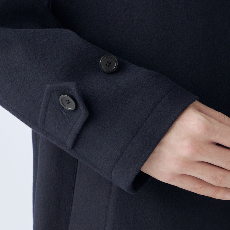 ブラックライン 【発送在庫あり】【SL】ウールブレンドタイロッケンコート/ネイビー ネイビー系(紺)