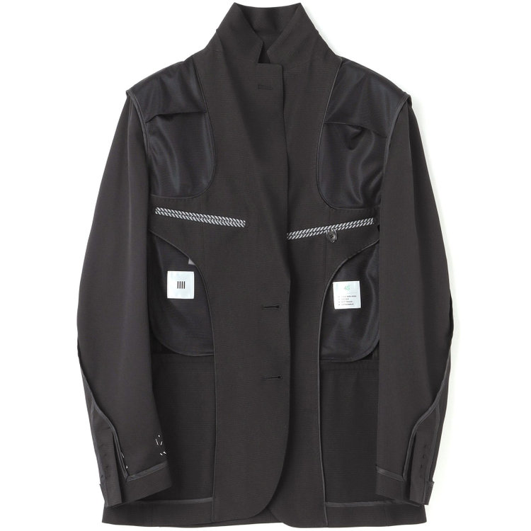 シルバーライン 【RBC】【春夏】2釦シングルスーツ 1タック/ブラック×チェック/ウエストムーブ/4S AIR SUSTAINABILITY&ECOLOGY FABRIC/※パンツ裾上げ済仕様 黒