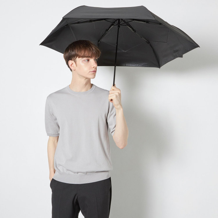 ソノタ 【晴雨兼用】【形状記憶折りたたみ傘】グレー グレー中間