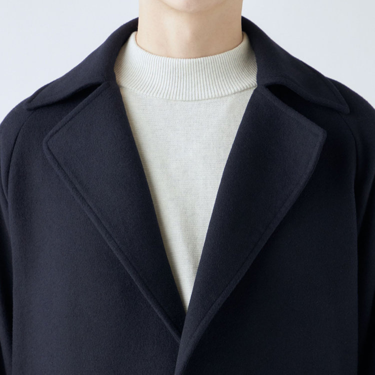ブラックライン 【発送在庫あり】【SL】ウールブレンドタイロッケンコート/ネイビー ネイビー系(紺)