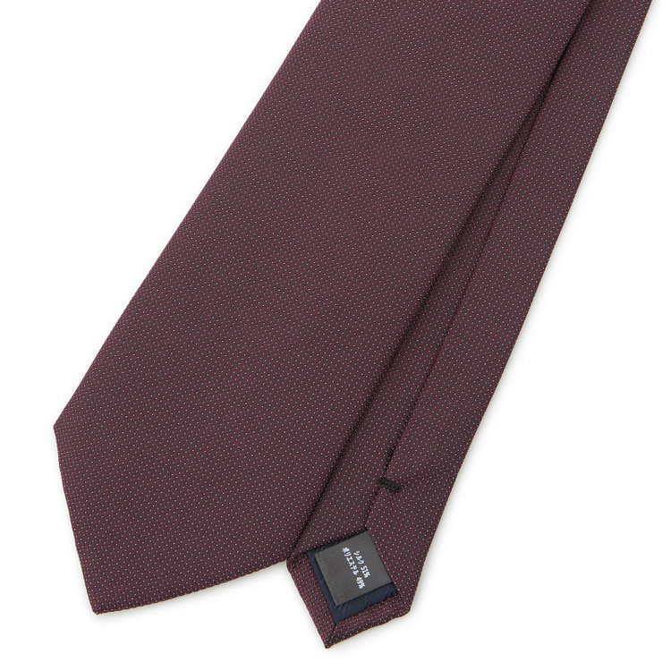 シルバーライン 【SILVER LINE】シルクブレンドソリッド系ネクタイ 8.0cm幅/ワイン その他