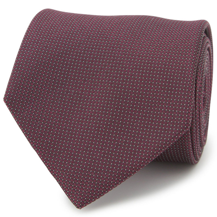 シルバーライン 【SILVER LINE】シルクブレンドソリッド系ネクタイ 8.0cm幅/ワイン その他