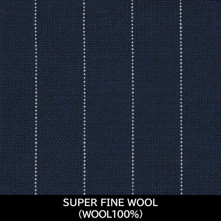 スーツセレクト 【日本製】【WOMEN'S】【パターンオーダー】【RELAX TAPERED】【春夏】スーツ/ネイビー×ストライプ/SUPER FINE WOOL (WOOL100%) ネイビー系(紺)