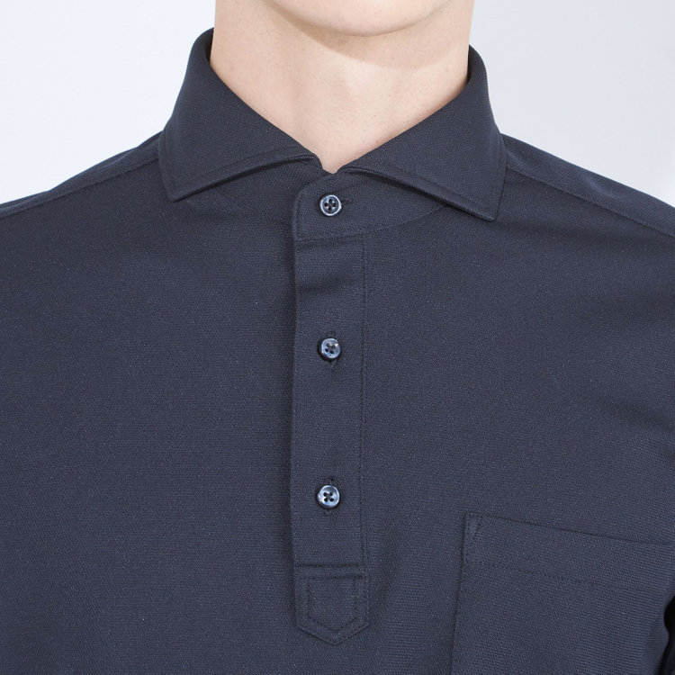 シルバーライン 【発送在庫あり】【WEB限定】【RBC/半袖】カッタウェイビズポロシャツ プルオーバータイプ/ネイビー/4S 青濃色