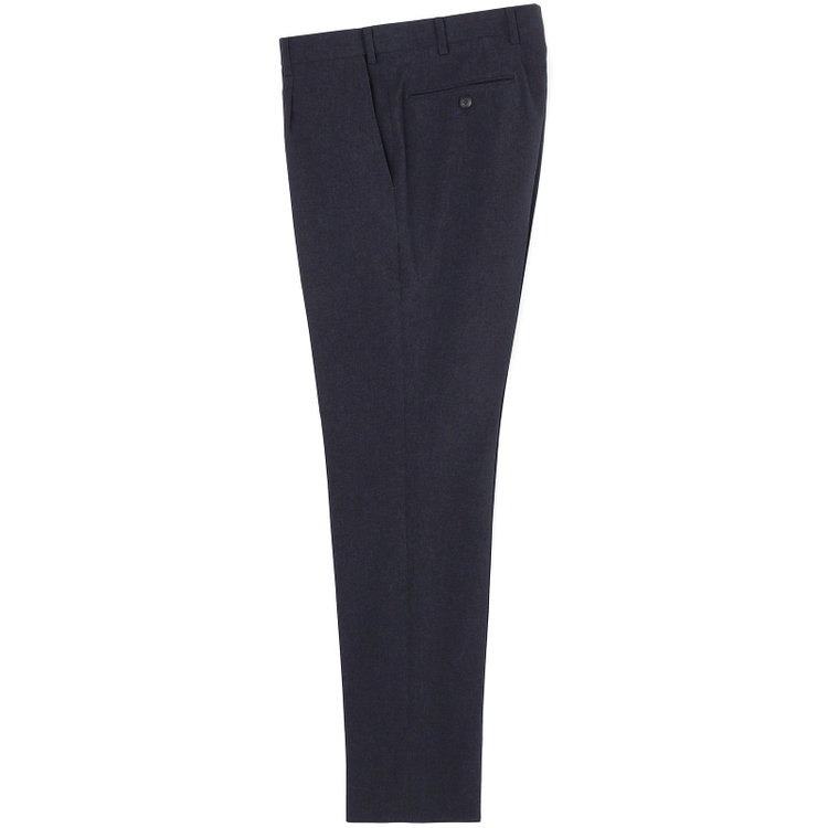 シルバーライン 【CLASSICO TAPERED】【春夏】2釦シングルスリーピーススーツ 1タックテーパードパンツ/ネイビー/ウエストムーブ/4S SUSTAINABILITY&ECOLOGY FABRIC/※パンツ裾上げ済仕様 紺濃色