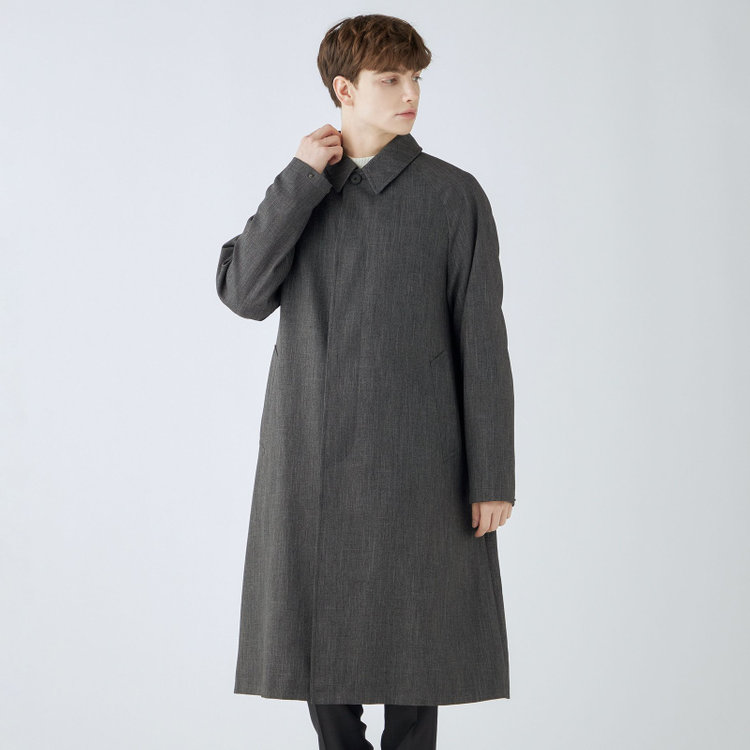 ブラックライン 【RBC】【カセット企画】ステンカラーラグランスリーブコート/グレー グレー中間