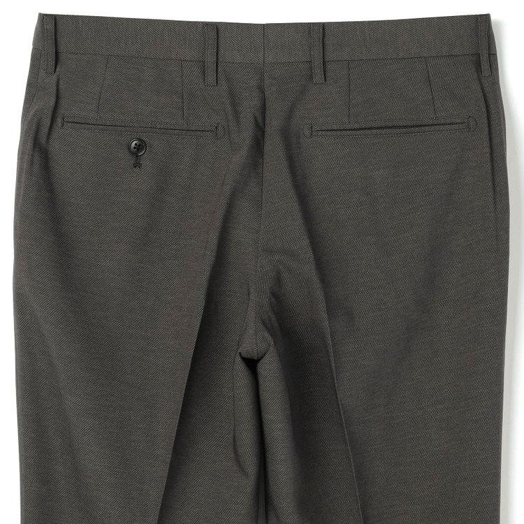 ブラックライン 【SLIM TAPERED】【年間】ウォッシャブル0タックテーパードパンツ/グレー/裾上げ済仕様 グレー中間