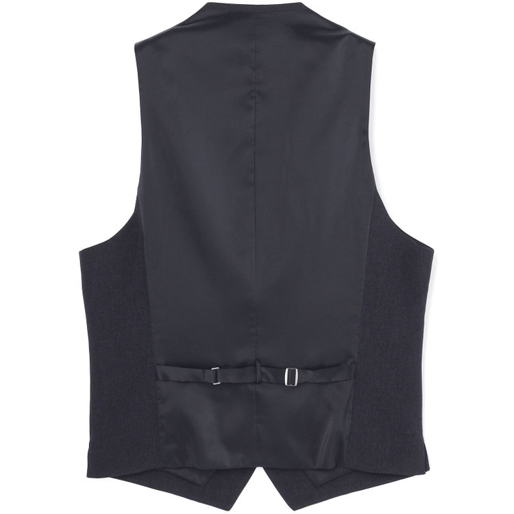 シルバーライン 【CLASSICO TAPERED】【春夏】2釦シングルスリーピーススーツ 1タックテーパードパンツ/ネイビー/ウエストムーブ/4S SUSTAINABILITY&ECOLOGY FABRIC/※パンツ裾上げ済仕様 紺濃色