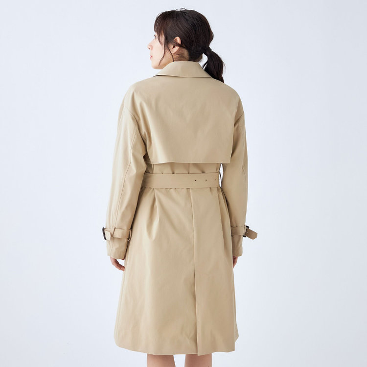 ブラックライン 【発送在庫あり】【BL】【秋冬】ダブルトレンチベルテッドコート/ベージュ 茶淡色
