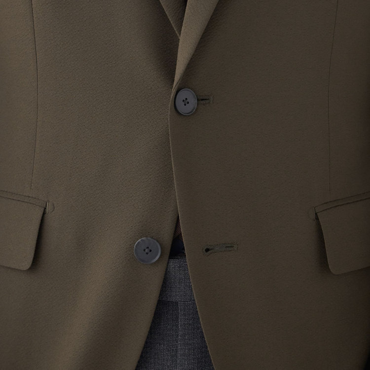 スーツセレクト 【発送在庫あり】【CLASSICO TAPERED】【春夏】2釦シングルジャケット/カーキ ブラウン系(茶)