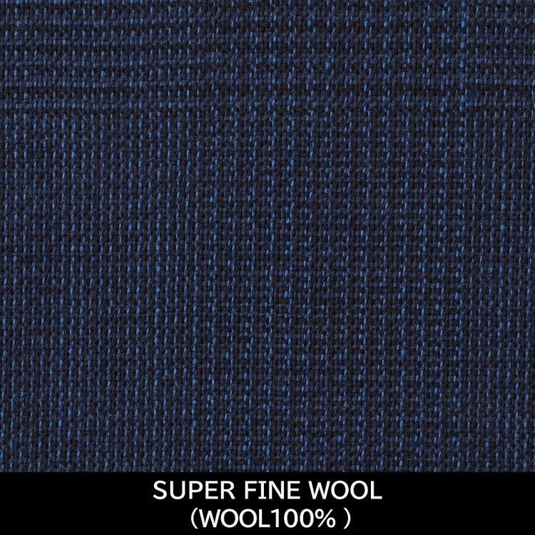 スーツセレクト 【国内縫製】【MEN'S】【パターンオーダー】【CLASSICO TAPERED W】【春夏】スーツ/ネイビー×チェック/SUPER FINE WOOL (WOOL100%) 紺中間