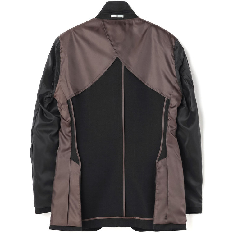 シルバーライン 【CLASSICO TAPERED】【春夏】2釦シングルスリーピーススーツ 1タックテーパードパンツ/ブラック×ウィンドペン/ウエストムーブ/4S SUSTAINABILITY&ECOLOGY FABRIC/※パンツ裾上げ済仕様 黒