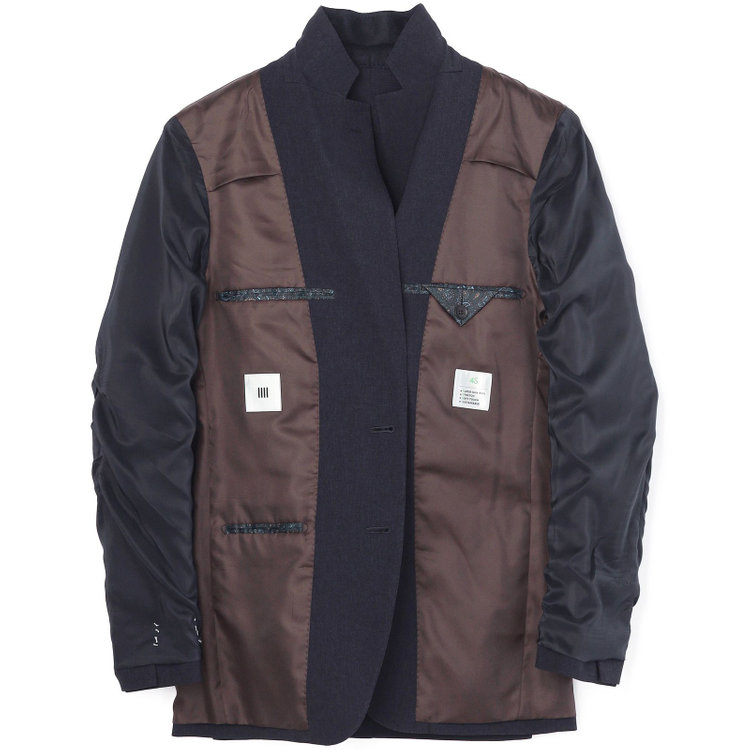 シルバーライン 【CLASSICO TAPERED】【春夏】2釦シングルスリーピーススーツ 1タックテーパードパンツ/ネイビー/ウエストムーブ/4S SUSTAINABILITY&ECOLOGY FABRIC/※パンツ裾上げ済仕様 紺濃色
