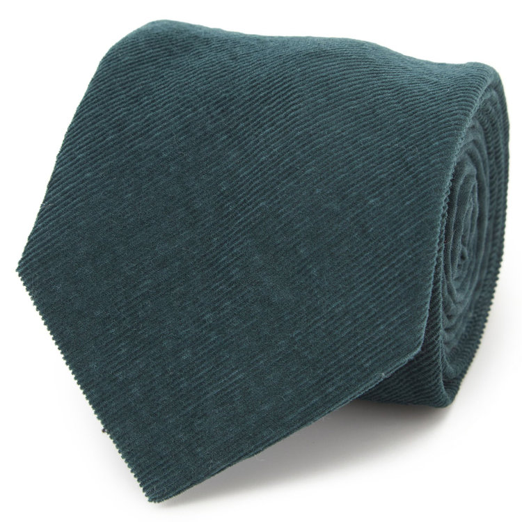 シルバーライン 【SILVER LINE】コットンソリッド系ネクタイ 8.0cm幅/グリーン その他