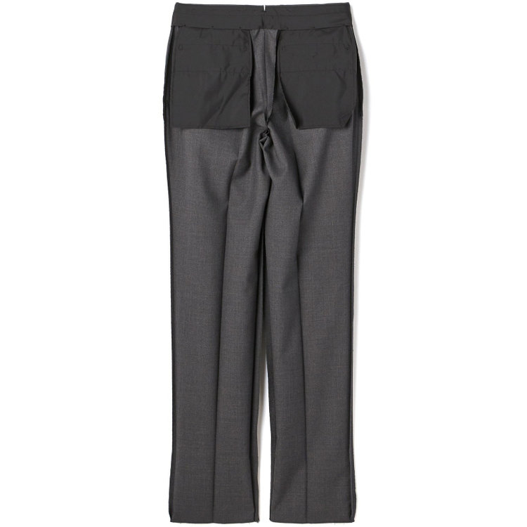 シルバーライン 【CLASSICO TAPERED】【秋冬】段返り3釦ジャケット 2タックパンツ /グレー×3PLY / MARZOTTO社生地 /ウエストムーブ ※裾上げ必要 グレー中間