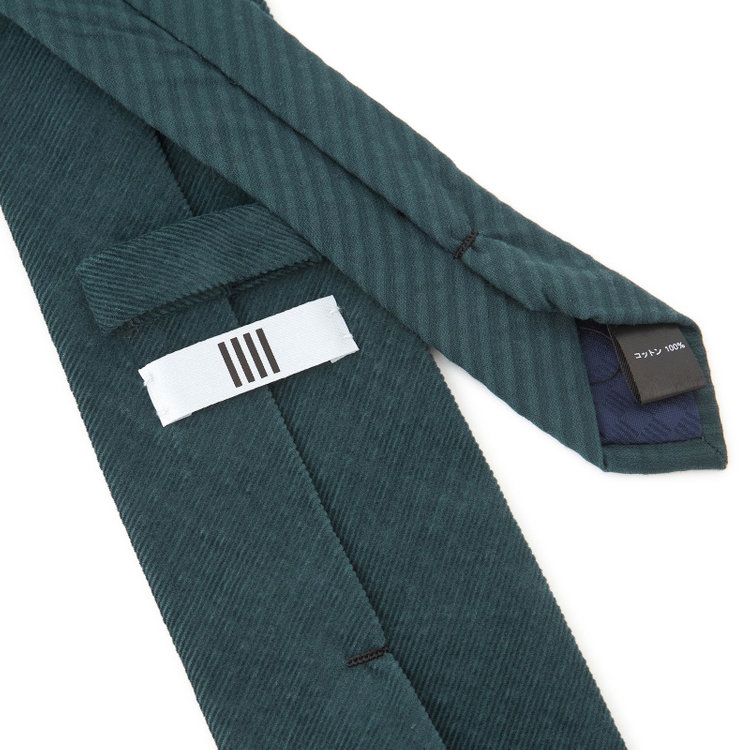 シルバーライン 【SILVER LINE】コットンソリッド系ネクタイ 8.0cm幅/グリーン その他