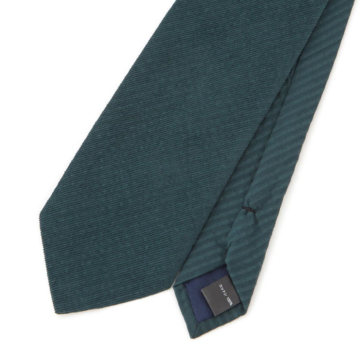 シルバーライン 【SILVER LINE】コットンソリッド系ネクタイ 8.0cm幅/グリーン その他