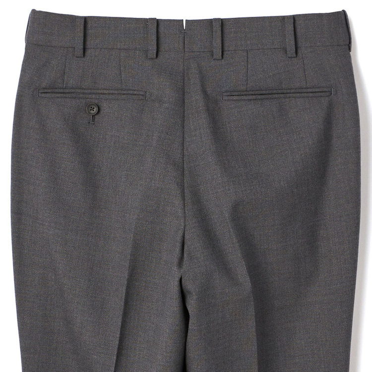 シルバーライン 【CLASSICO TAPERED】【秋冬】段返り3釦ジャケット 2タックパンツ /グレー×3PLY / MARZOTTO社生地 /ウエストムーブ ※裾上げ必要 グレー中間
