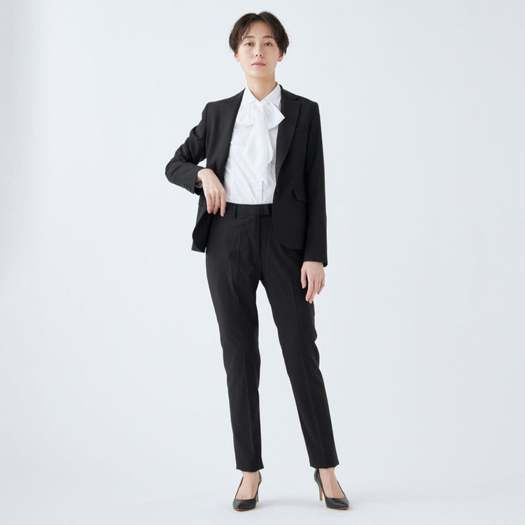 スーツセレクト 【SUIT SELECT×Samantha Thavasa】【年間】2釦ジャケット/究極のブラック/4S/マシンウォシャブル ブラック系(黒)