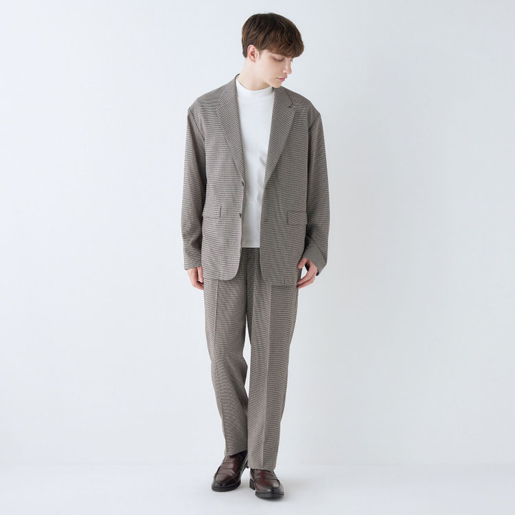 シルバーライン 【RBC】【春夏】オーバーサイズ2釦ジャケット/ブラウン×チェック その他