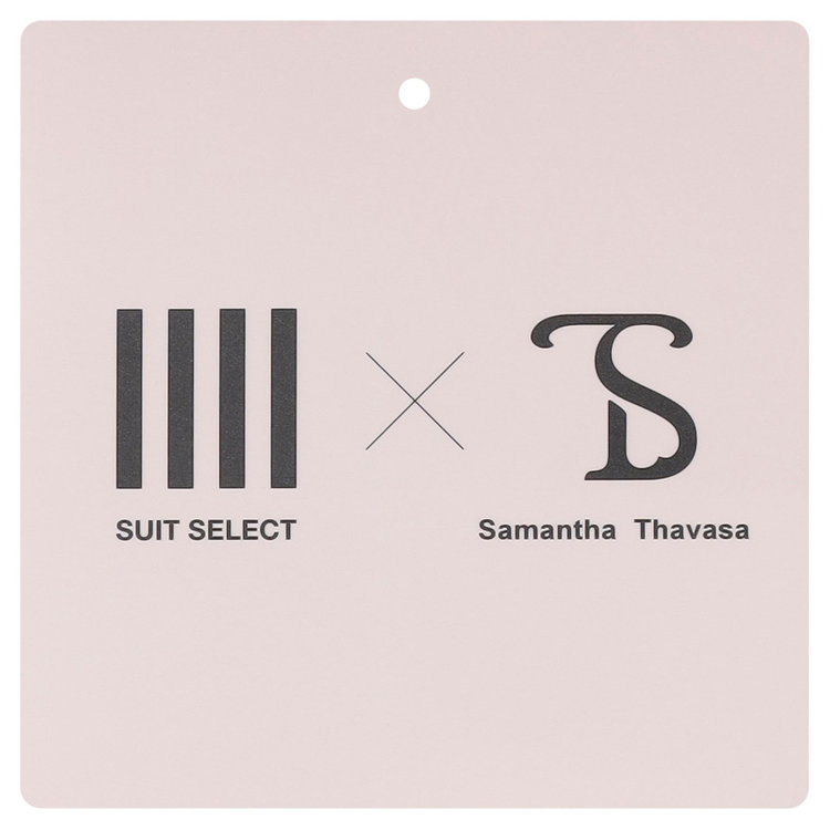 ブラックライン 【SUIT SELECT×Samantha Thavasa】【年間】ストレートパンツ/究極のブラック/4S/マシンウォシャブル/※裾上げ必要 黒