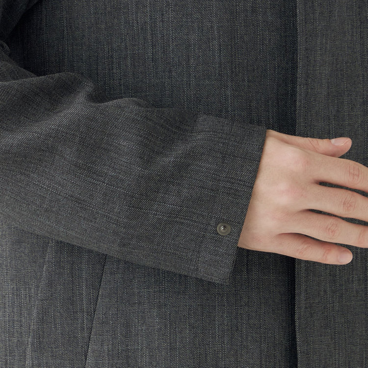 ブラックライン 【RBC】【カセット企画】ステンカラーラグランスリーブコート/グレー グレー中間