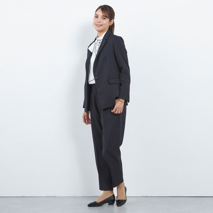 SUIT SELECT　アウトレット 【WEB限定/OUTLET/汚れ・キズ等有】【SILVER LINE/長袖】ボウタイブラウス/ホワイト+ブラック その他