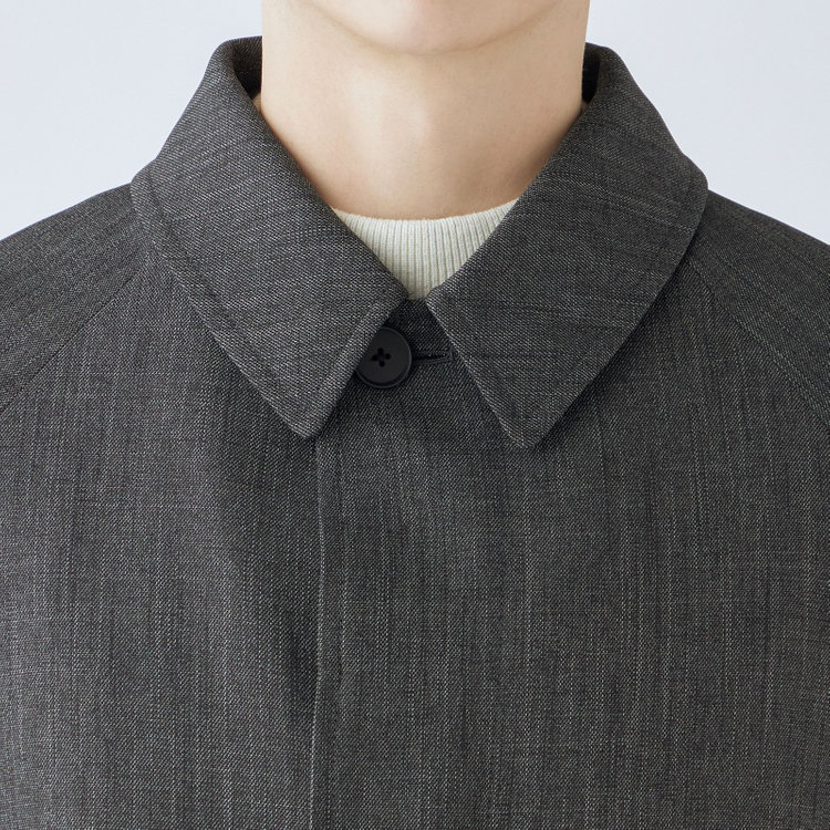 ブラックライン 【RBC】【カセット企画】ステンカラーラグランスリーブコート/グレー グレー中間