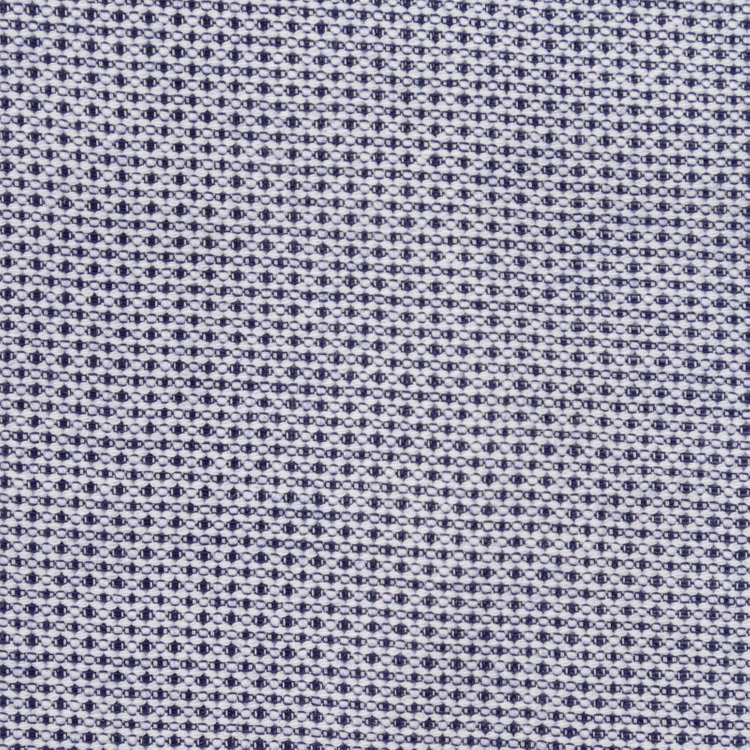 シルバーライン 【発送在庫あり】【CLASSICO TAPERED】ホリゾンタルワイドドレスワイシャツ/ネイビー×レノクロス(からみ織り 青濃色