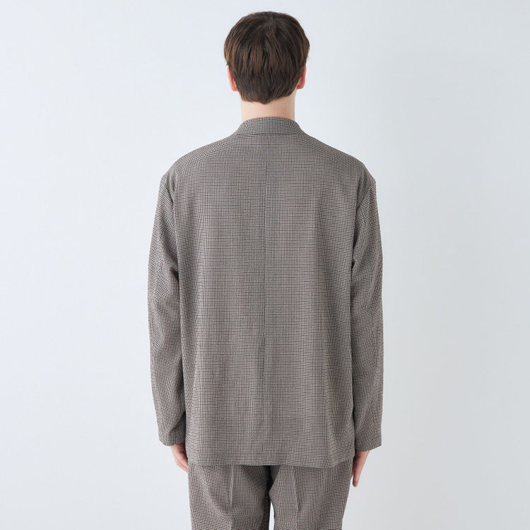 シルバーライン 【RBC】【春夏】オーバーサイズ2釦ジャケット/ブラウン×チェック その他