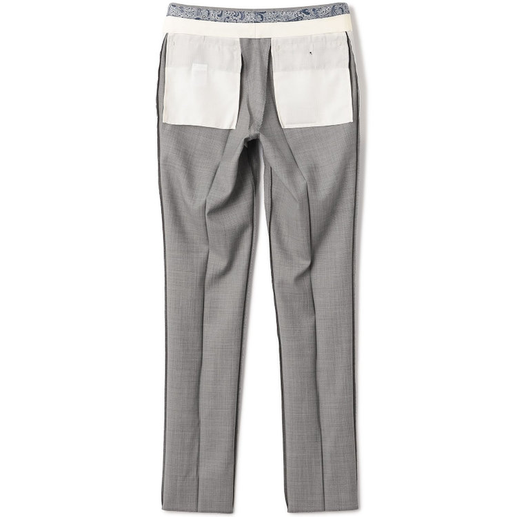 シルバーライン 【CLASSICO TAPERED】【春夏】ウール 1タックテーパードパンツ/グレー/ウエストムーブ/※裾上げ必要 グレー淡色