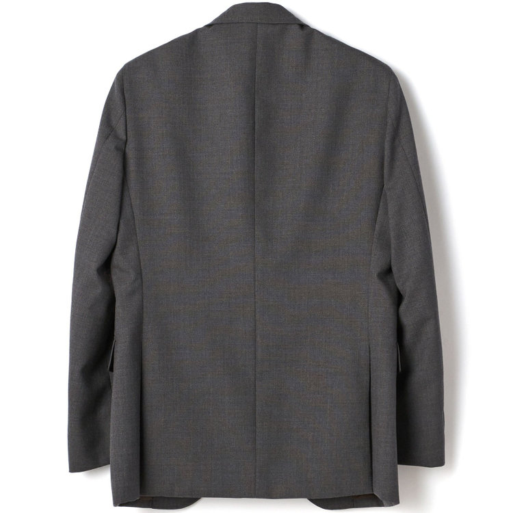 シルバーライン 【CLASSICO TAPERED】【秋冬】段返り3釦ジャケット 2タックパンツ /グレー×3PLY / MARZOTTO社生地 /ウエストムーブ ※裾上げ必要 グレー中間