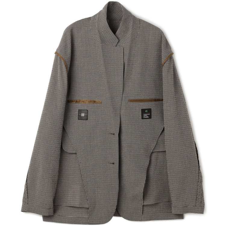 シルバーライン 【RBC】【春夏】オーバーサイズ2釦ジャケット/ブラウン×チェック その他