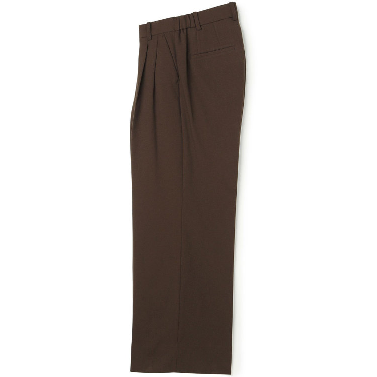 シルバーライン 【RELAX WIDE】【秋冬】 1釦シングルジャケットワイドパンツスーツ/ブラウン/4S SUSTAINABILITY&ECOLOGY FABRIC/※パンツ裾上げ済仕様 茶中間