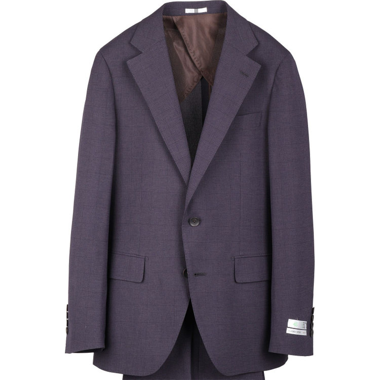 スーツセレクト 【CLASSICO TAPERED】【春夏】コーディネートパンツ付き/2釦シングルスーツ 1タック/ネイビー×チェック+グレーソリッドパンツ/ウエストムーブ/4S SUSTAINABILITY/BREATH EFFECT AIR/※パンツ裾上げ済仕様 ネイビー系(紺)