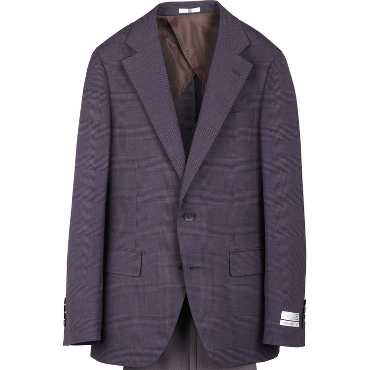 スーツセレクト 【CLASSICO TAPERED】【春夏】コーディネートパンツ付き/2釦シングルスーツ 1タック/ネイビー×チェック+グレーソリッドパンツ/ウエストムーブ/4S SUSTAINABILITY/BREATH EFFECT AIR/※パンツ裾上げ済仕様 ネイビー系(紺)