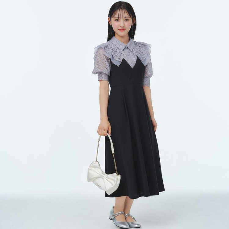 サマンサ 【SUIT SELECT × Samantha Thavasa】ジャンパースカート 黒