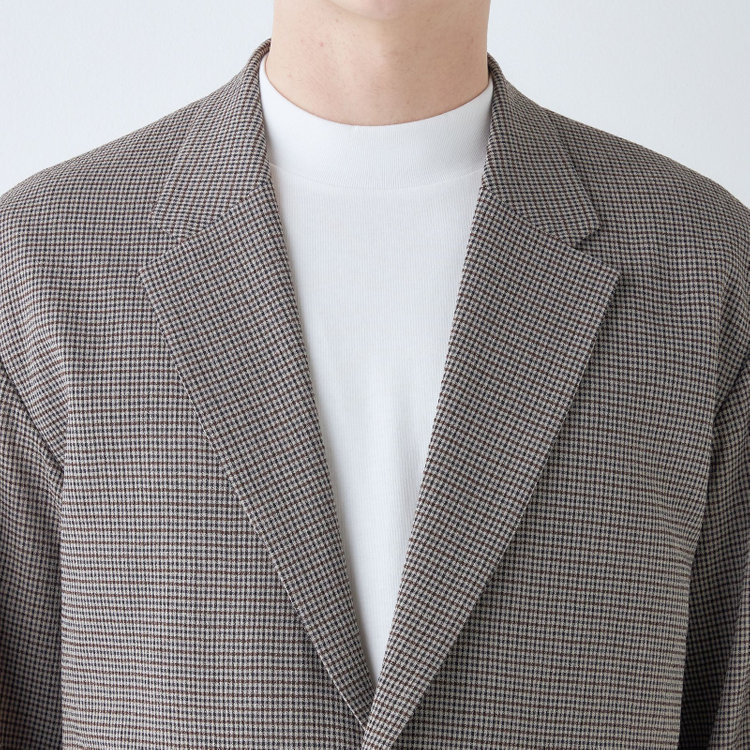 シルバーライン 【RBC】【春夏】オーバーサイズ2釦ジャケット/ブラウン×チェック その他